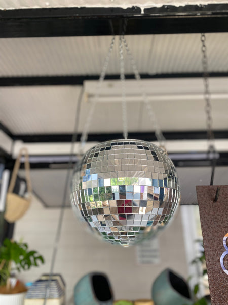 Mirrored Disco Ball Planter